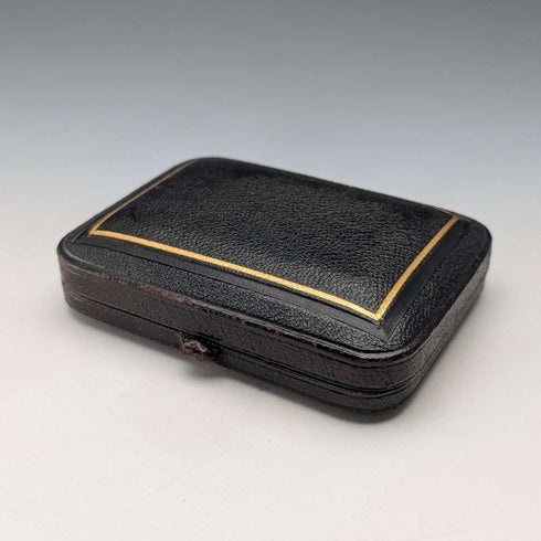 1880年 英国アンティーク 純銀製 シガレットケース 51g ケース入 Hilliard&Thomason