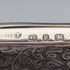 1895 British antique sterling silver double door card case, 123g, Deakin & Francis