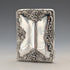 1898 British antique embossed sterling silver double door card case, 101g, Henry Matthews