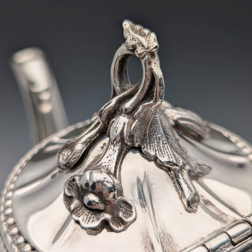 19世紀後半 英国アンティーク シルバープレート製 ティーポット Shaw&Fisher