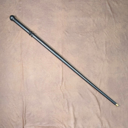 復古黑軸圓柄手杖 85 厘米