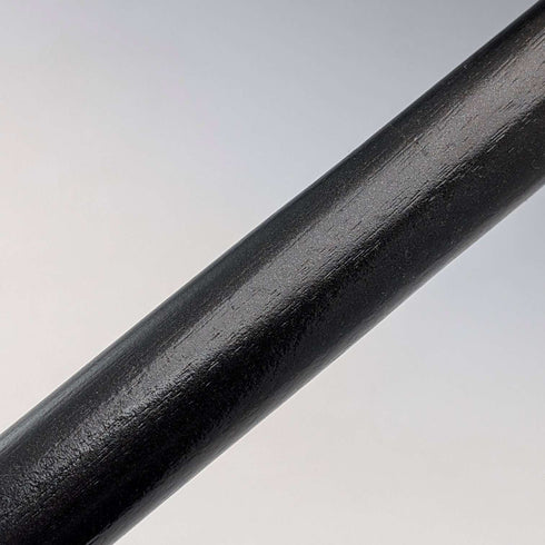 Vintage black shaft rondelle handle walking stick 85cm