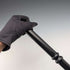 Vintage black shaft rondelle handle walking stick 85cm