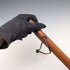 Vintage Malacca Rattan Shaft Horn Handle Small Walking Stick Cane 63cm