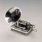 Italian vintage sterling silver gramophone miniature 31g MEDUSA ORO