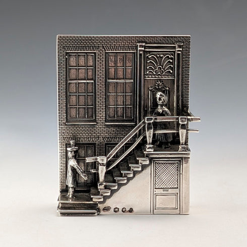 Dutch vintage 835 silver "Romeo and Juliet" miniature 50g H. Hooijkaas