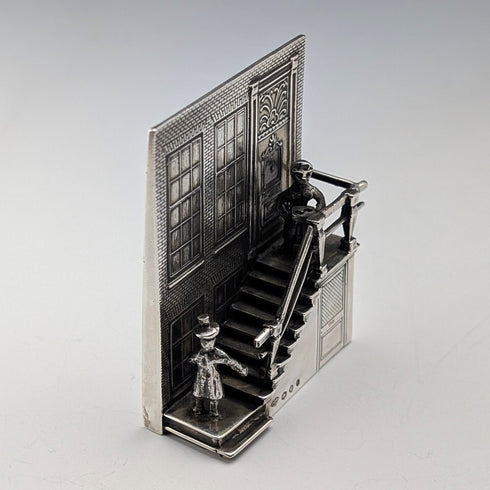 Dutch vintage 835 silver "Romeo and Juliet" miniature 50g H. Hooijkaas