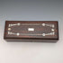 Early 20th century antique white mother-of-pearl inlaid wooden glove box