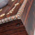 Early 20th century antique white mother-of-pearl inlaid wooden glove box