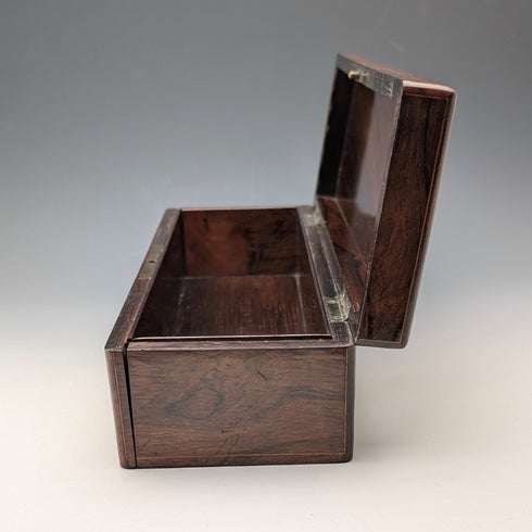 19世紀晚期法國古董鑲嵌木製手套箱