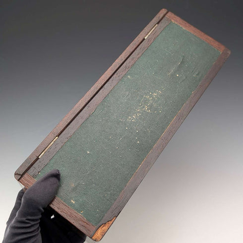 Late 19th Century French Antique Inlaid Wooden Glove Box