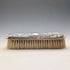 1908 British antique sterling silver decorated handle clothes brush pair J&R Griffin