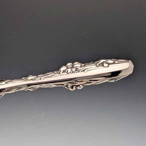 1900年頃 米国アンティーク 純銀アール・ヌーヴォー装飾 ヘアブラシ&ハンドミラー Foster&Bailey