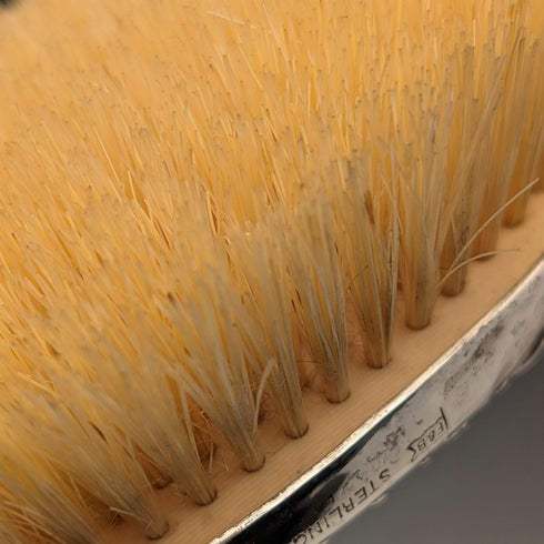 1900年頃 米国アンティーク 純銀アール・ヌーヴォー装飾 ヘアブラシ&ハンドミラー Foster&Bailey