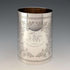 1906年 英国アンティーク 純銀製 花鳥装飾 マグカップ 187g George Edward&Sons