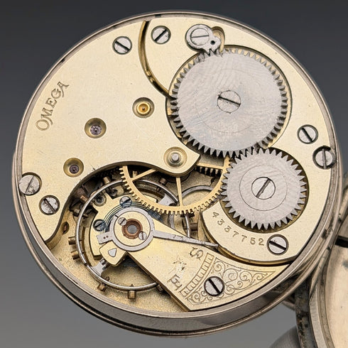 1910年頃 アンティーク オメガ 懐中時計 直径53mm 合金ケース 動作良好