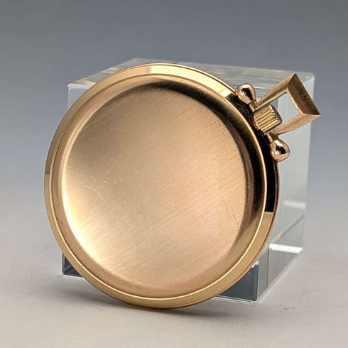 Circa 1939 Omega pocket watch, K18 yellow gold, thin open face, in good working order