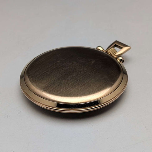Circa 1939 Omega pocket watch, K18 yellow gold, thin open face, in good working order