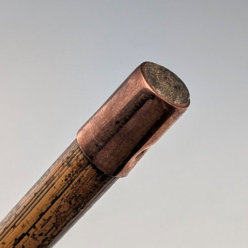 1906 年英國古董棕褐色軸鹿角離合器手柄手杖 80 厘米