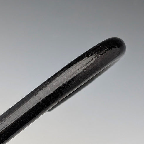 1920 年代古董黑色桿身彎柄手杖 91 厘米