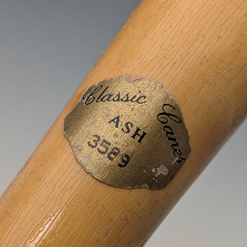 古董英國棕褐色柄週日手杖風格手杖 92 厘米