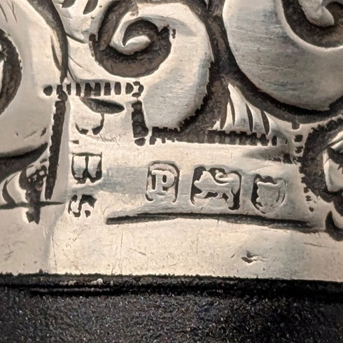 1910年 英国アンティーク ブラックシャフト 純銀製ロンデルハンドル 杖 84cm