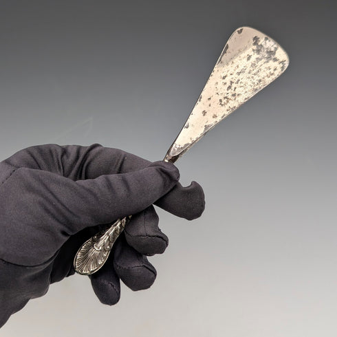 1905 年英國古董純銀手柄鞋拔,威廉·德文波特 (William Devenport) 製作