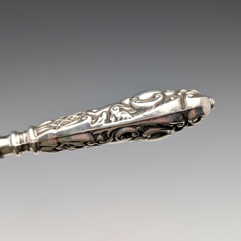 1904年 英国アンティーク 純銀ハンドル シューホーン 靴べら Joseph Gloster