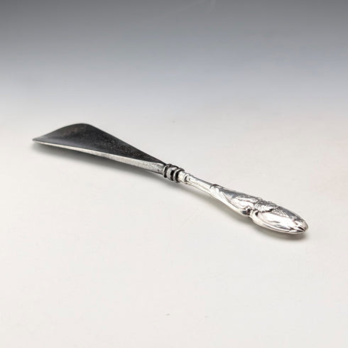 1905年 英国アンティーク 純銀ハンドル シューホーン 靴べら Henry Matthews