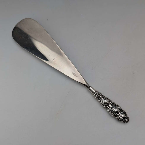 1906年 英国アンティーク 純銀ハンドル シューホーン 靴べら Levi&Salaman