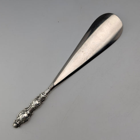 1901年英國古董純銀手柄鞋拔 Levi&Salaman