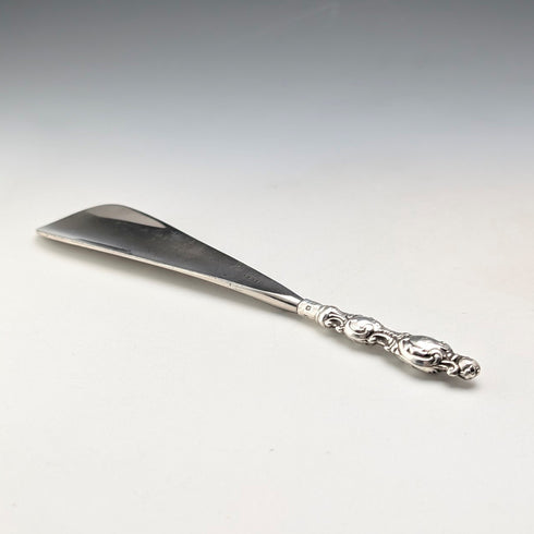 1901年英國古董純銀手柄鞋拔 Levi&Salaman