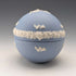 英國復古 Wedgwood Jasperware 蛋形小物盒,淡藍色
