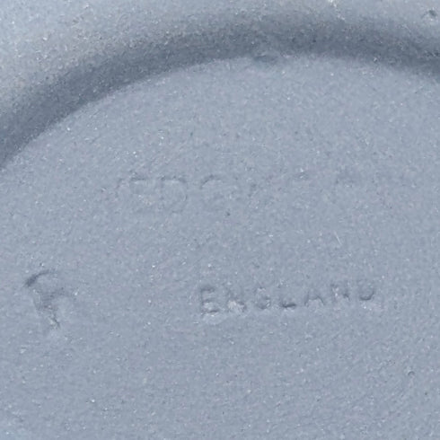 英国ヴィンテージ ウェッジウッド ジャスパーウェア製 卵型ボックス 小物入れ ペールブルー