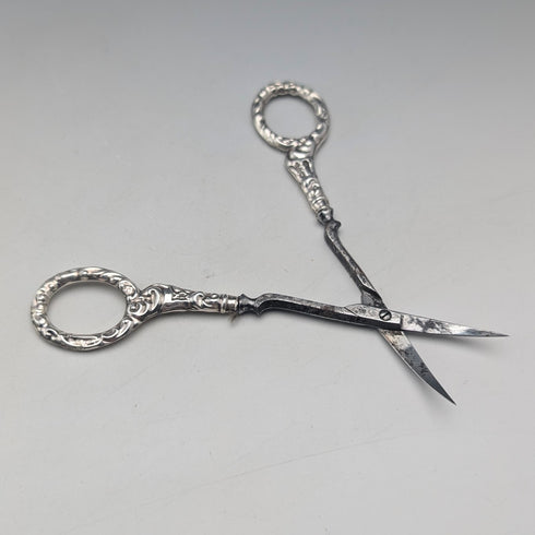 1910年 英国アンティーク 純銀製ハンドル グルーミング5点セット J&R Griffin ケース付