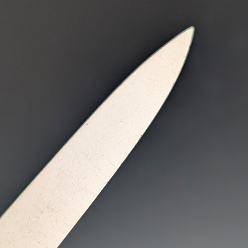 初期ビクトリアン 英国アンティーク 純銀ハンドル デザートカトラリー5ペア Aaron Hadfield