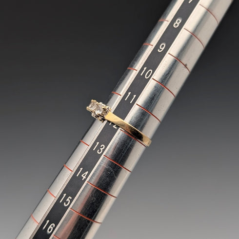 Antique Jewelry K9 Gold 7 Row Spinel Ring 2.2g (Size 12)