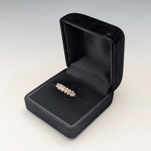 Antique Jewelry K9 Gold 7 Row Spinel Ring 2.2g (Size 12)