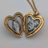 ヴィンテージ ロールドゴールド製 ハート型ロケットペンダント ネックレス付