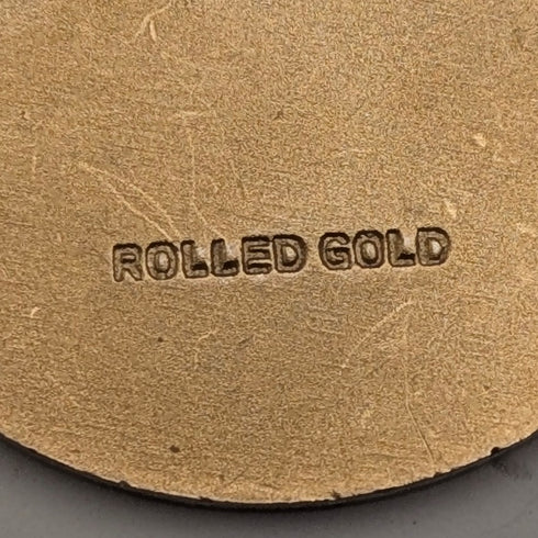 Vintage Rold Gold St. Christopher Medal Pendant with Necklace