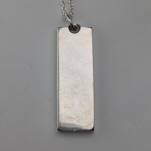 1977年 英国 純銀製 ジュビリーインゴットペンダント計34.6g 純銀ネックレス付 S.H.S