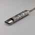 1902 British antique floral decorated sterling silver whistle by William Manton, with chain