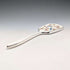 1947 British vintage pure silver guilloche enamel flower and bird decoration hand mirror by Henry Clifford Davis