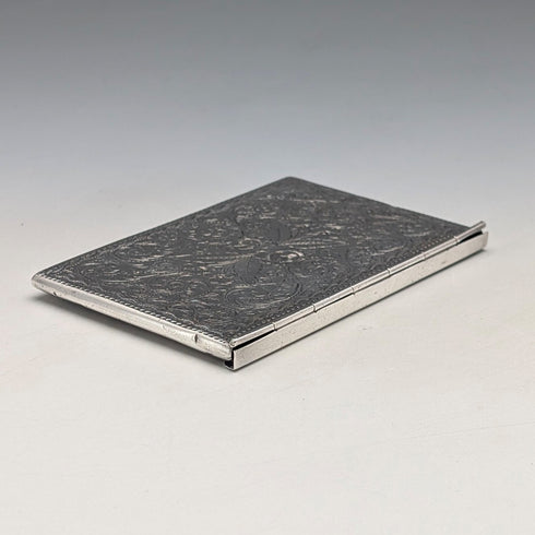 1909年 英国アンティーク 純銀製 封筒型カードケース 57g Adie&Lovekin