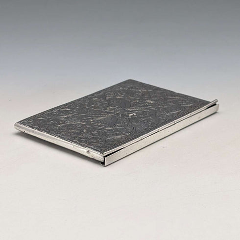 1909 British antique sterling silver envelope-style card case, 57g, Adie&Lovekin