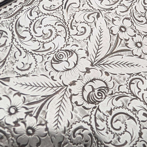 1909 British antique sterling silver envelope-style card case, 57g, Adie&Lovekin