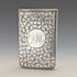 1897 British antique sterling silver sliding card case 80g Henry Williamson