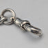 Circa 1919 British antique sterling silver Albert chain, 61g, sterling silver base, two-tone rotating fob