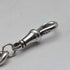Circa 1900 British antique sterling silver long Albert chain 48g clown charm fob