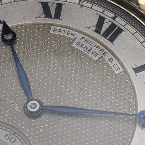 約 1918 年百達翡麗懷錶,18K 純金,開放式,已保養